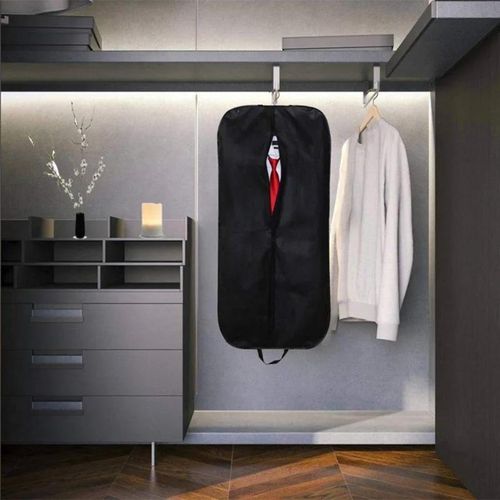 Waterproof dustproof strong fabric suit bag with zip and carrier handles