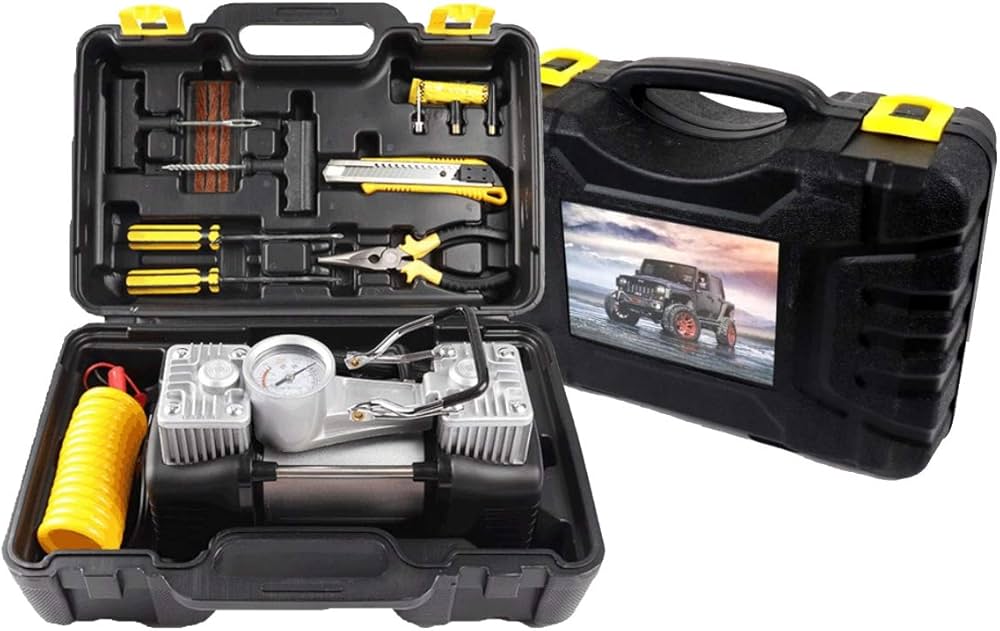 Car Air Compressor With Tool Kit