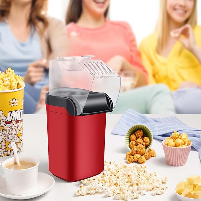 Hot Air Popcorn Maker Machine, Popcorn Popper For Home