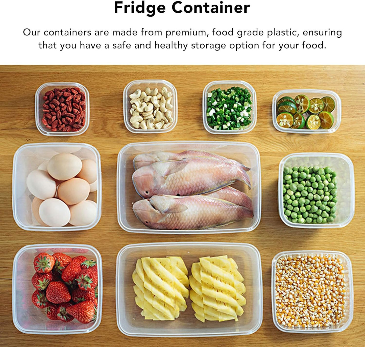 17Pcs Food Storage Boxes with Lids
