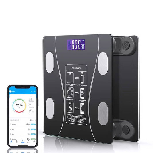 BLUETOOTH SMART BODY FAT SCALE – DIGITAL BATHROOM SCALE WITH APP