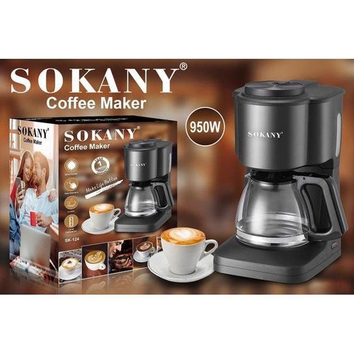 Sokany Hot Sale 6-Cup Drip Coffee Maker, Simply Brew Compact Drip Filter Coffee Machine, Front Access Easy Fill ,Auto Keep Warm Function And Smart Anti-Drip System