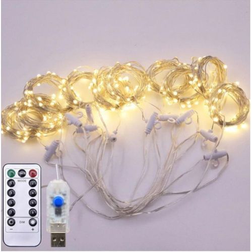 LED Curtain Fairy Christmas Lights with remote