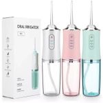 4 nozzles Oral Irrigator Portable Dental Water Flosser USB Rechargeable Water Jet Floss