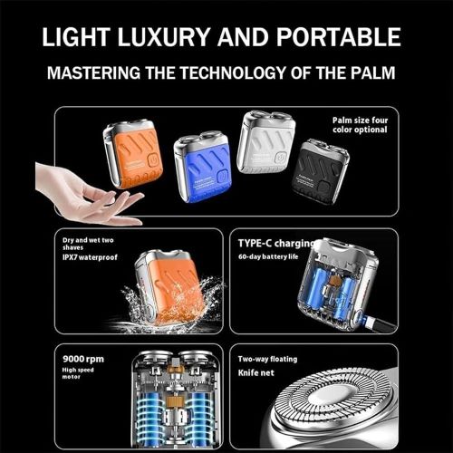 Duo ring magnetic blade mini shaver