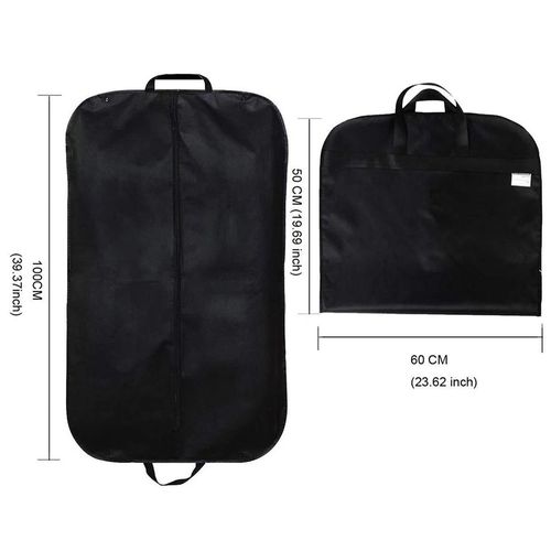 Waterproof dustproof strong fabric suit bag with zip and carrier handles