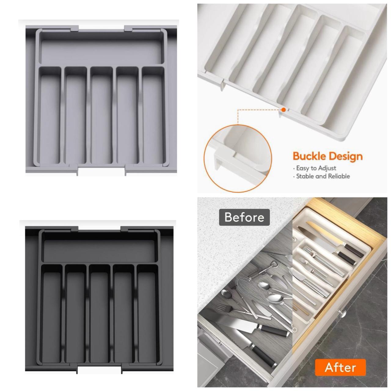 Expandable Utensil Organizer for Kitchen Drawers