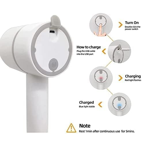 3in1 Wireless Electric Hand Mixer, 3-Speed USB Rechargeable Hand Blender for Food, Portable Electric Whisk Cordless Double Egg Sticks Mini Handheld Mixer for Egg Beater Baking & Cooking