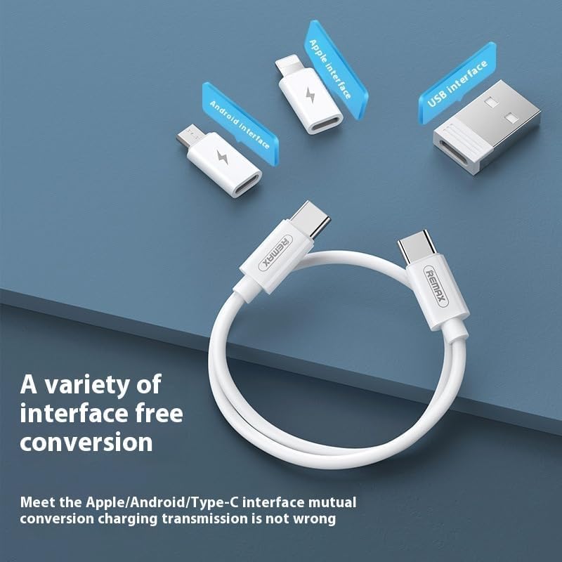 9 in 1 USB Adapter Multicharging Cable Case, Multi-Functional Compact Card, 60W Fast Charge USB Type-C Micro Cable (2PCS-G)