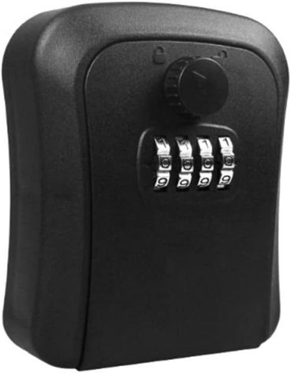 Weatherproof Wall-Mounted Key Safe Lock Box with Combination Password