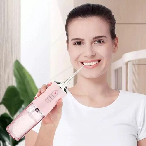 4 nozzles Oral Irrigator Portable Dental Water Flosser USB Rechargeable Water Jet Floss