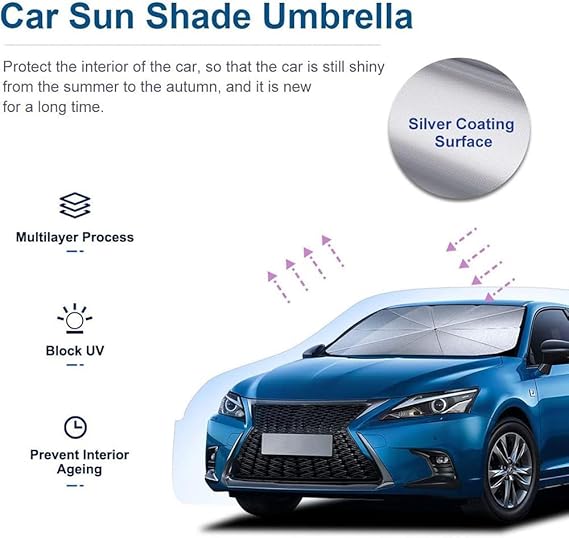Car Front Windshield Sun Shade Umbrella