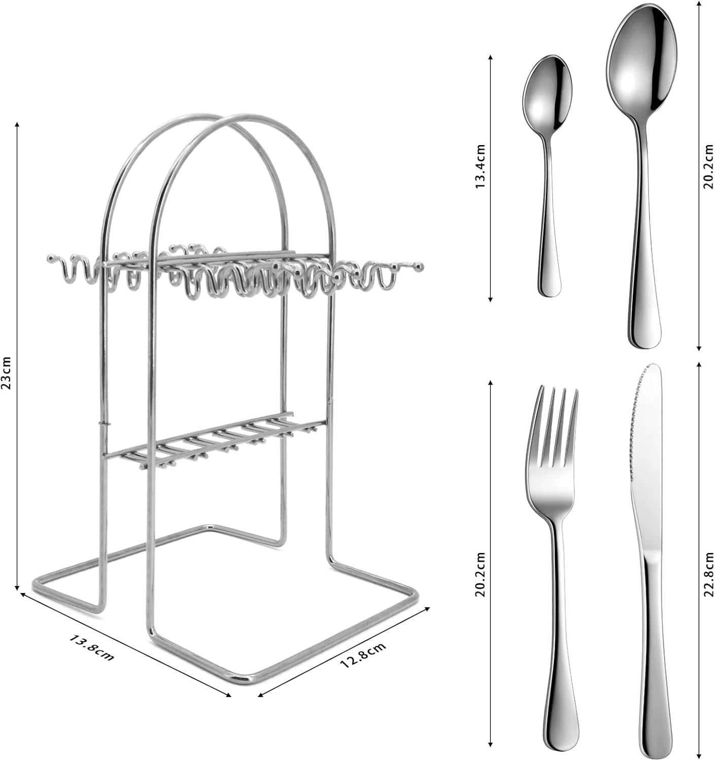 Pure Stainless Steel 24-Piece Cutlery Set