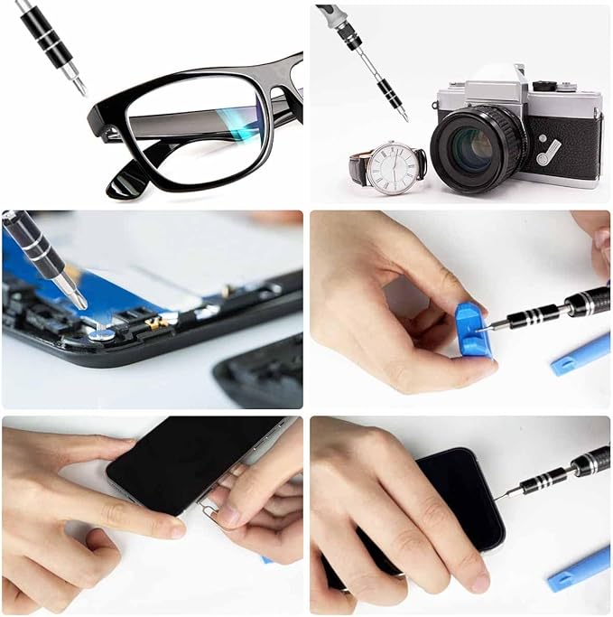 115 in 1 multipurpose screwdriver set for Computer, Mobile Phone, Laptop, Tablet, Game Console, Watch, Camera, Eyeglasses, Electronics, DIY Projects, etc