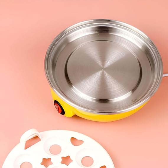 7-Egg Electric Boiler & Poacher with Auto Shut-Off – Cook Soft, Medium, or Hard-Boiled Eggs