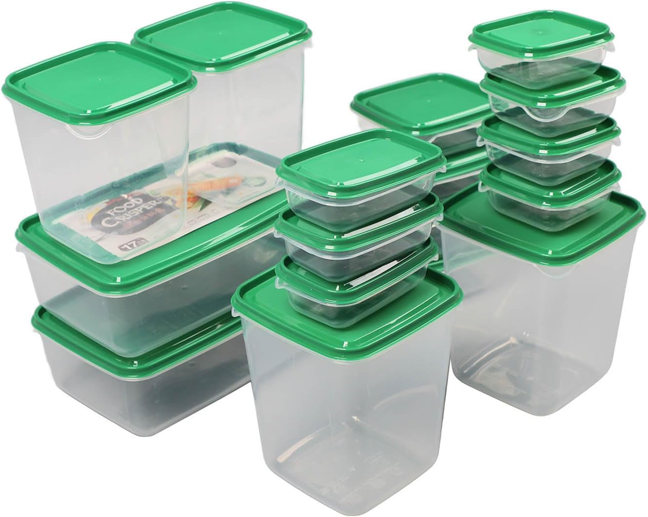 17Pcs Food Storage Boxes with Lids