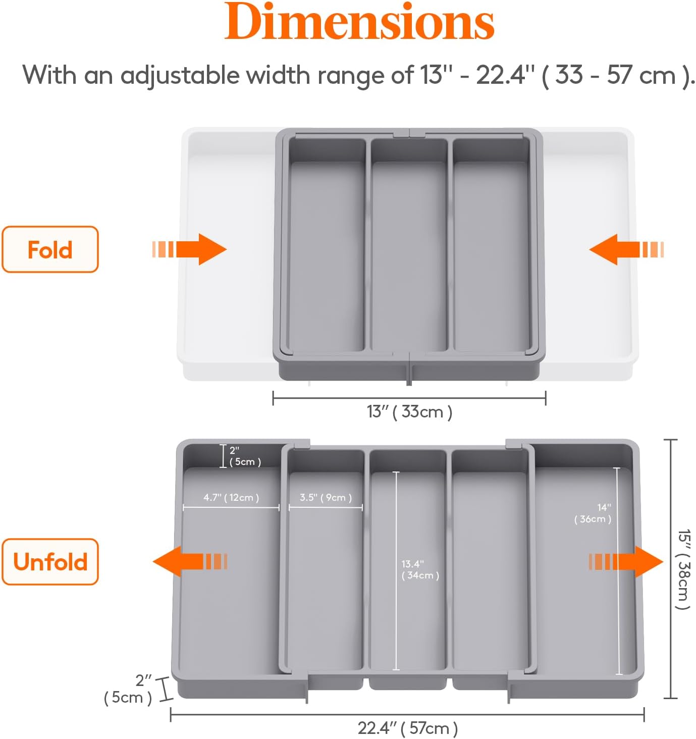 Expandable Utensil Organizer for Kitchen Drawers