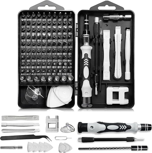 115 in 1 multipurpose screwdriver set for Computer, Mobile Phone, Laptop, Tablet, Game Console, Watch, Camera, Eyeglasses, Electronics, DIY Projects, etc