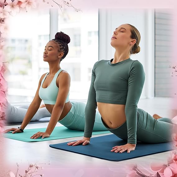 TPE DOUBLE SIDED YOGA MAT WITH CARRYING BAG