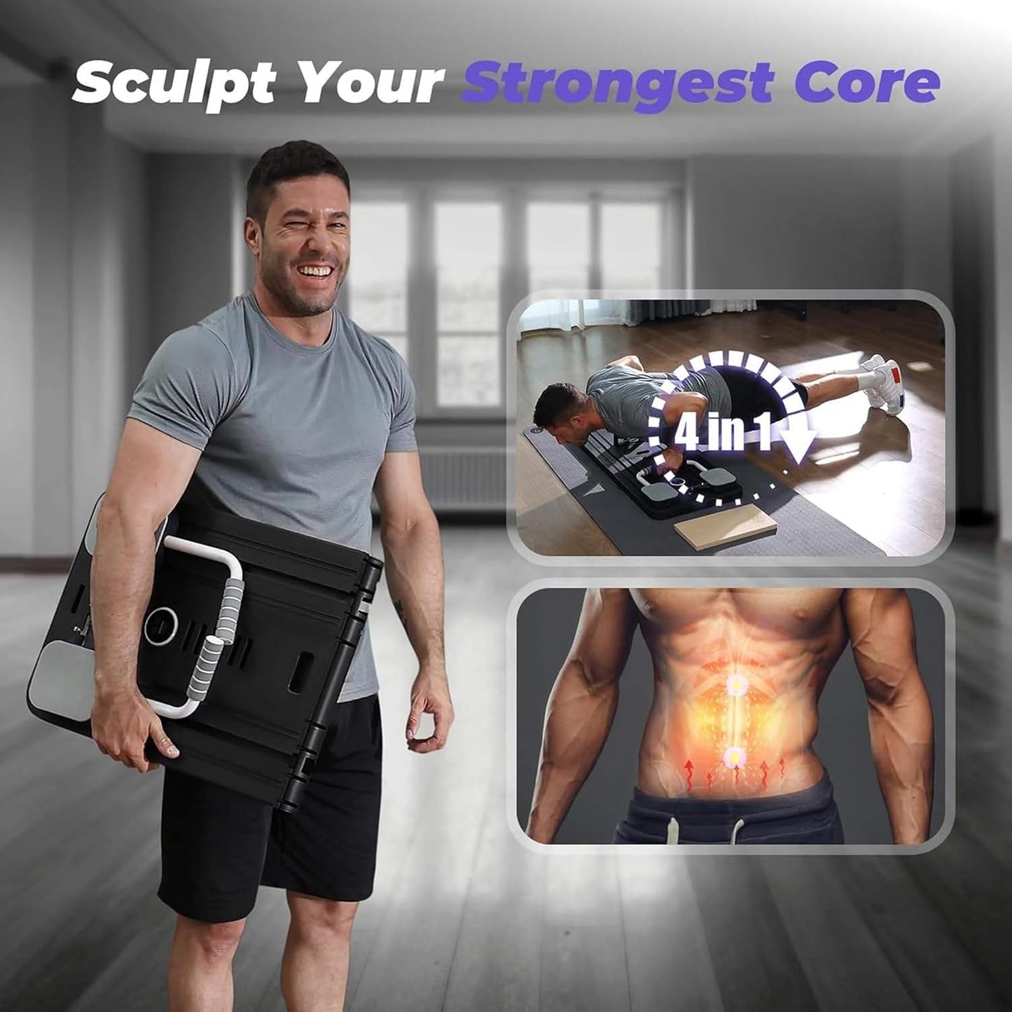 Multifunctional Pilates / Abdominal Core Trainer Exercise Board