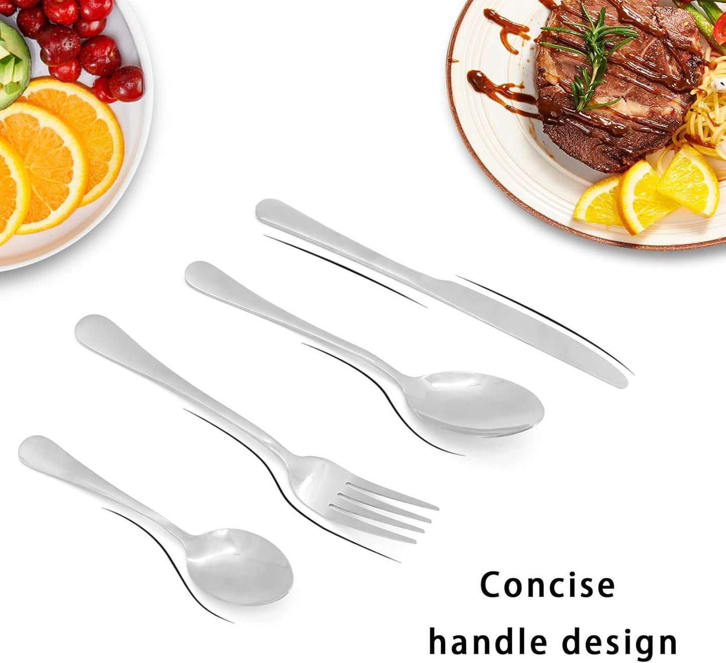 Pure Stainless Steel 24-Piece Cutlery Set
