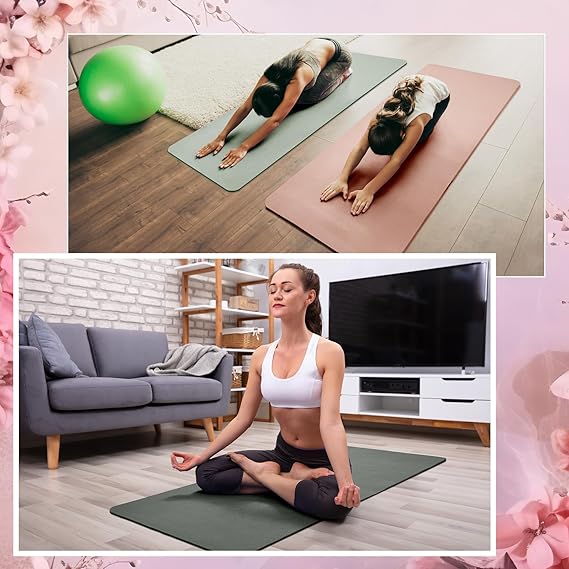 TPE DOUBLE SIDED YOGA MAT WITH CARRYING BAG