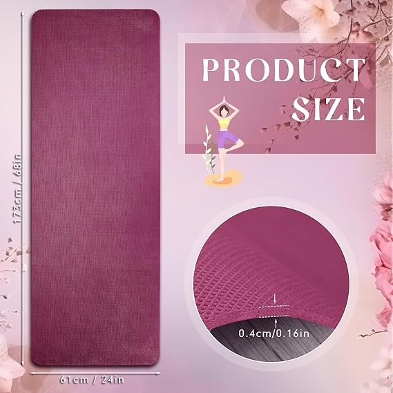 TPE DOUBLE SIDED YOGA MAT WITH CARRYING BAG