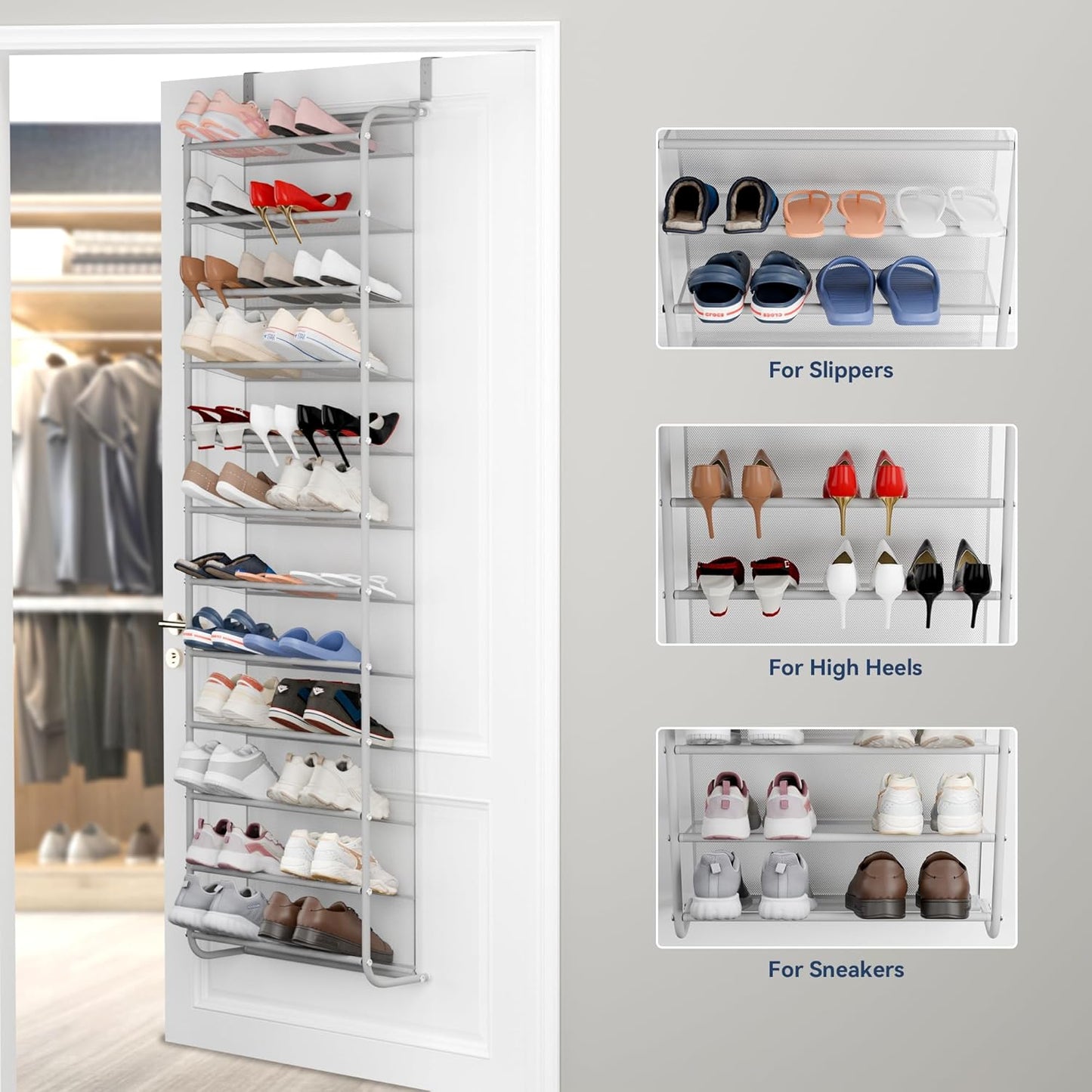 36 pairs behind the door shoe rack