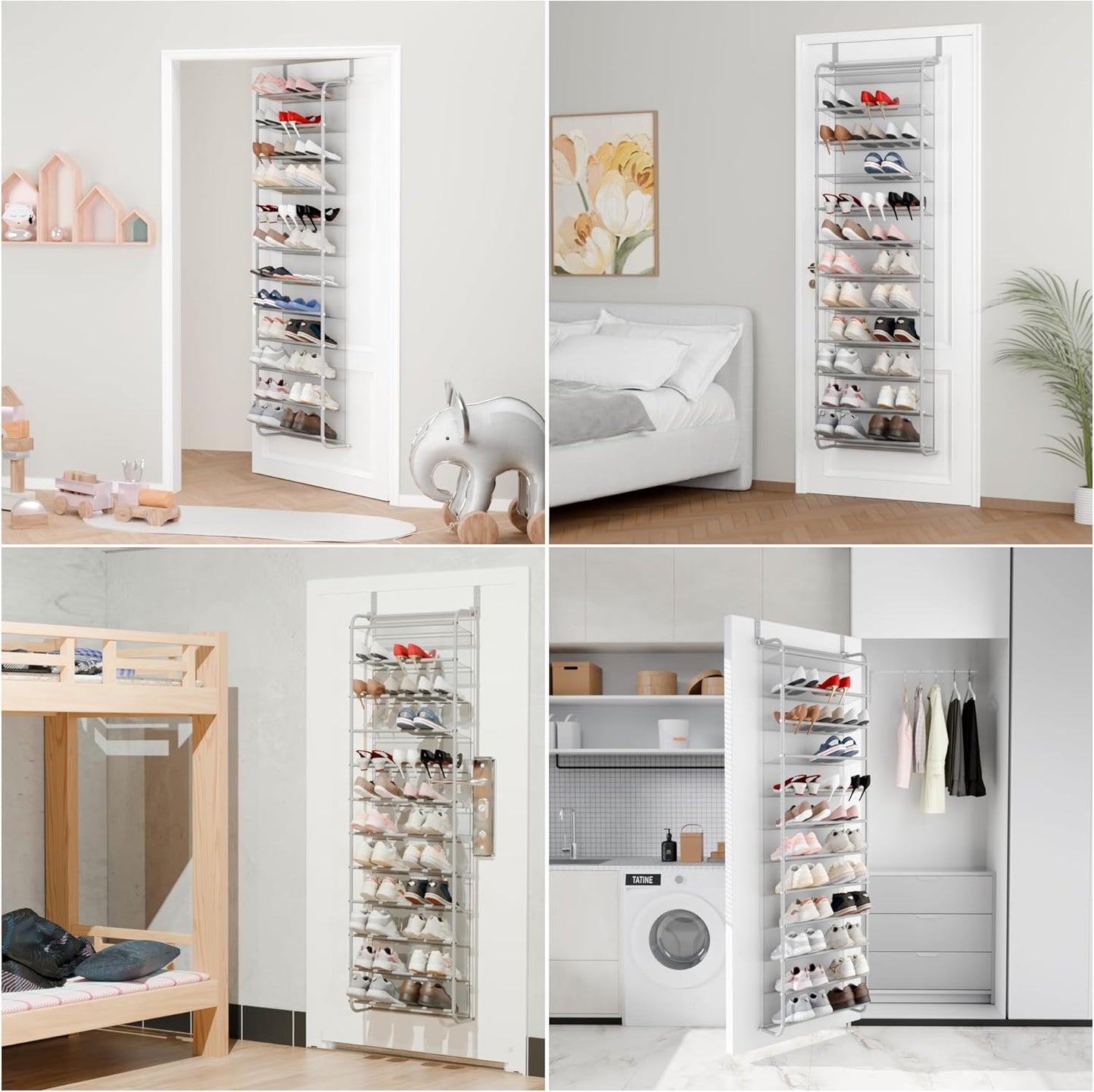 36 pairs behind the door shoe rack