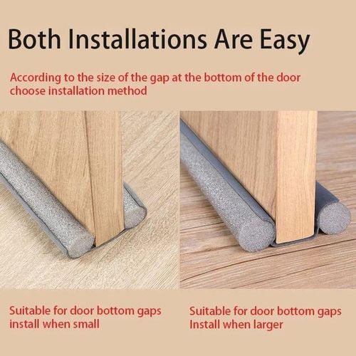 Bottom Door sealer strip approximate length 1meter(Black, Brown & Grey)