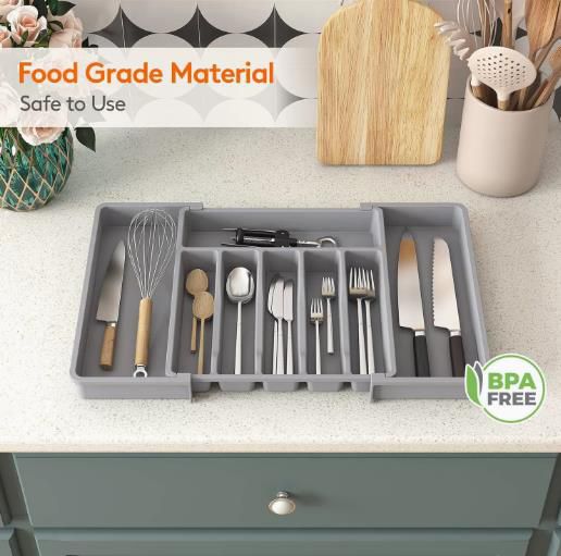Expandable Utensil Organizer for Kitchen Drawers